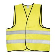 Surtek Yellow Safety Vest with Reflective Bands 137378